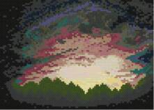 Sunset Over The Trees